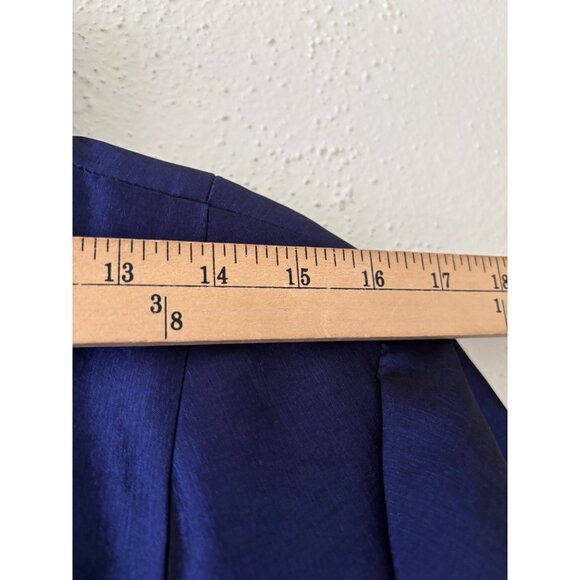 Nicolette Womens Formal Midnight Blue Satin Finish  Jacket 16W - Picture 11 of 16
